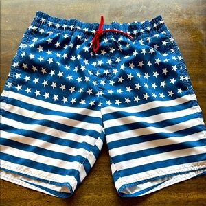Old Navy mens swim trunks- stars/stripes for swim, water, spring,summer